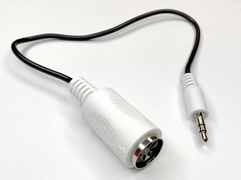 Kurrent Electric (2 Pack of Type-B MIDI to 3.5mm Adapter 13" Inch Cables in White - Image 4